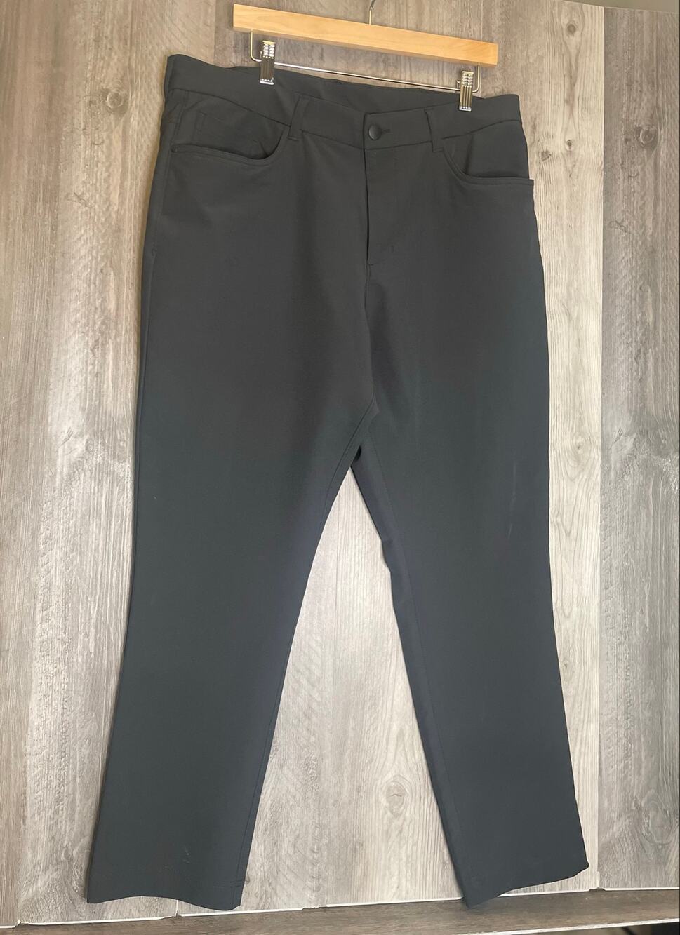 Panama Jack Men’s Black Stretch Performance Pants 38x30 Straight 5 Pocket